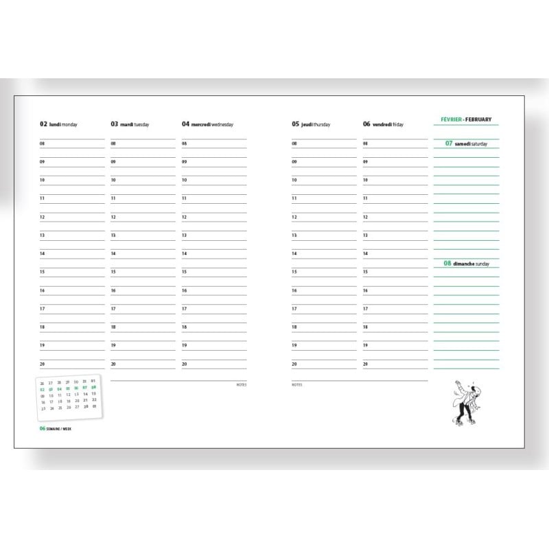 Books & Stationery - Tintin - Desk diary Tintin 2026