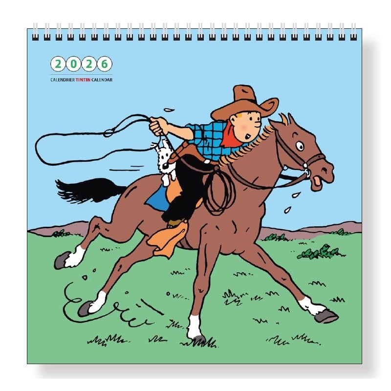 Books & Stationery - Tintin - Large Calendar Tintin 2026
