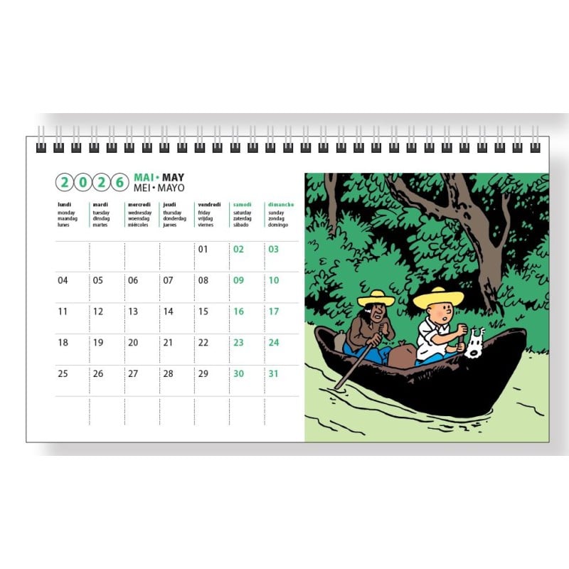 Books & Stationery - Tintin - Desk diary Tintin 2026