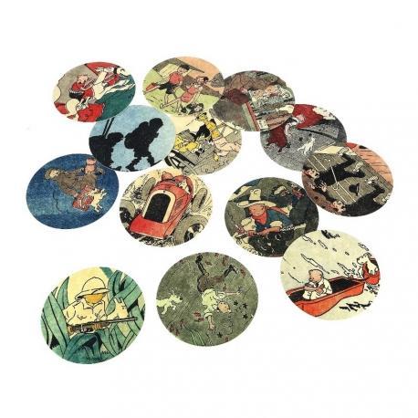 Fashion & Homeware - Tintin - Coaster - Le Petit Set Of 13 (Non-Laminated)